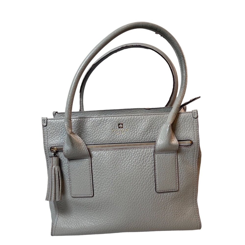 Authentic Kate Spade NY Southport Avenue Cameron Gray Leather Handbag
